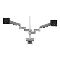 Humanscale M/FLEX M2.1 mounting kit - for 2 LCD displays - silver, gray tri
