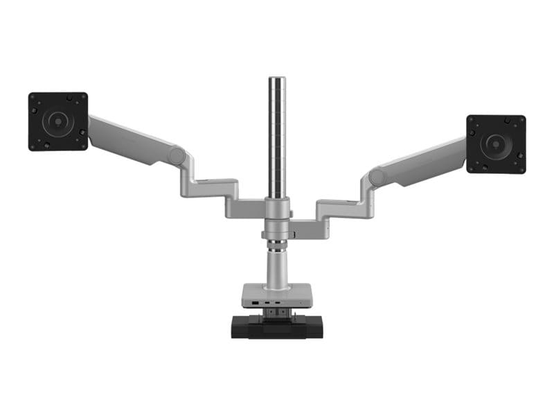 Humanscale M/FLEX M2.1 mounting kit - for 2 LCD displays - silver, gray tri