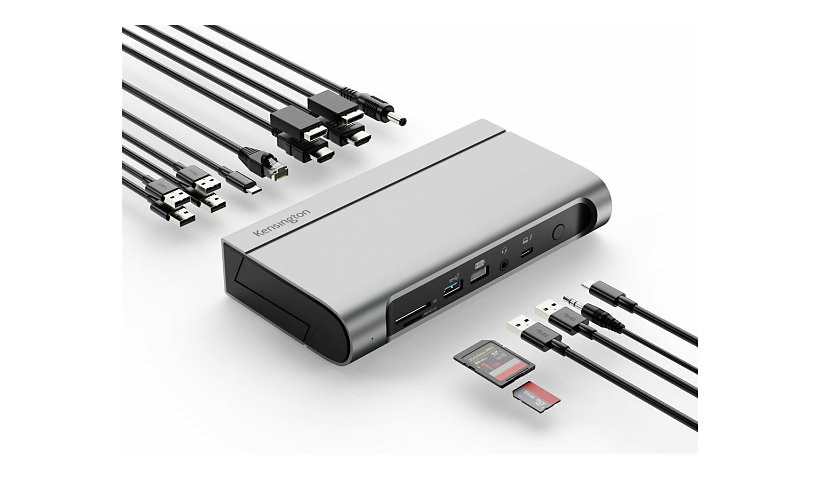 Kensington SD5800T - station d'accueil - USB4 / Thunderbolt 4 - 2 x HDMI, 2 x DP - 1GbE, 2.5GbE