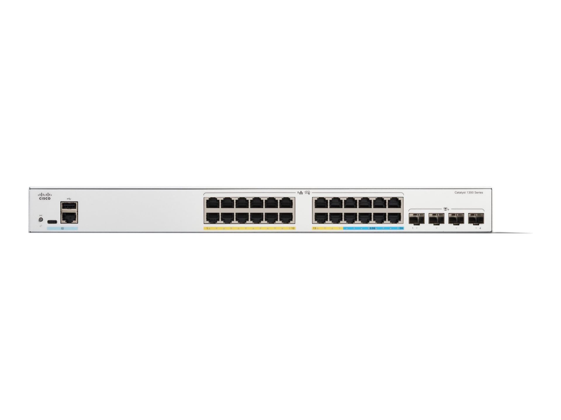 Cisco Catalyst 1300-24MGP-4X - switch - 24 ports - managed - rack-mountable