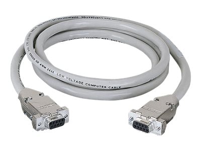 Black Box 20ft RS232 DB9 F/F Straight Through Shielded Serial Cable, 5'