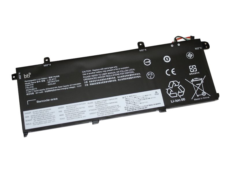 BTI L18L3P73-BTI 11.55V 51WHR LI-ION BATTERY 02DL007, 5B10W13877, 5B10W1390