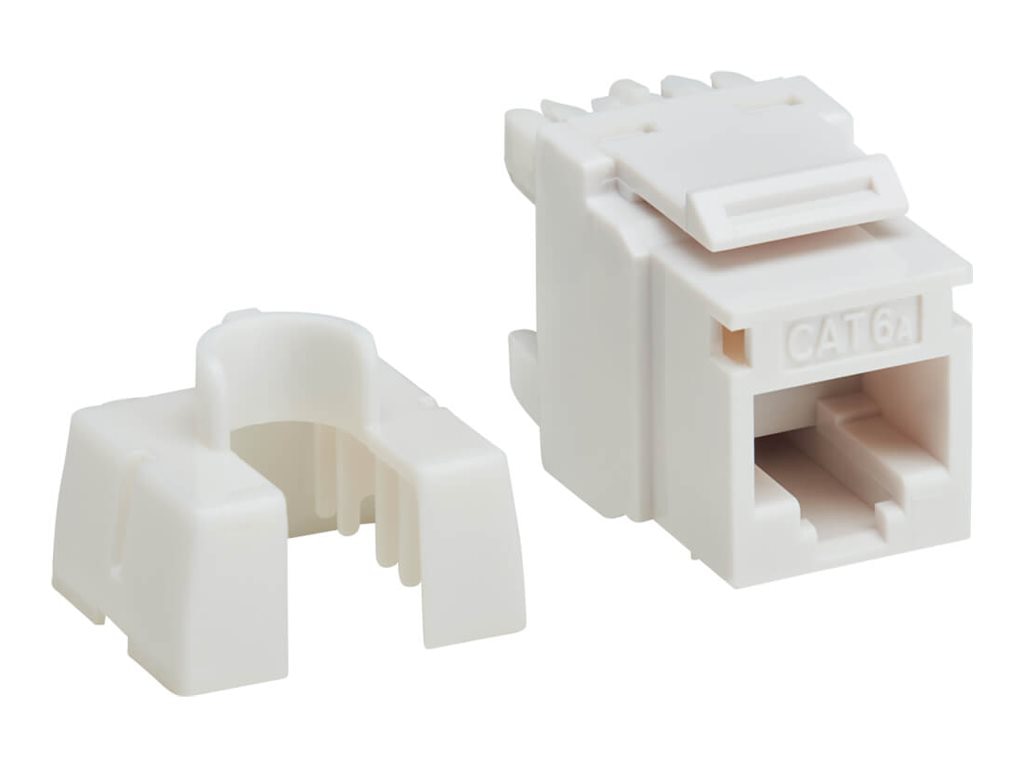 Eaton Tripp Lite series Cat6 Keystone Jacks 25 Pack 4PPoE Compliant 110/Krone 568A/B RJ45 White TAA