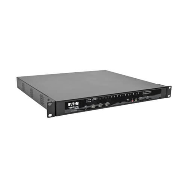 Eaton 16-Port Cat5e KVM over IP Switch - Virtual Media, 4 Users (Remote + 1 Local Port), HDMI Output, 1U Rack-Mount TAA