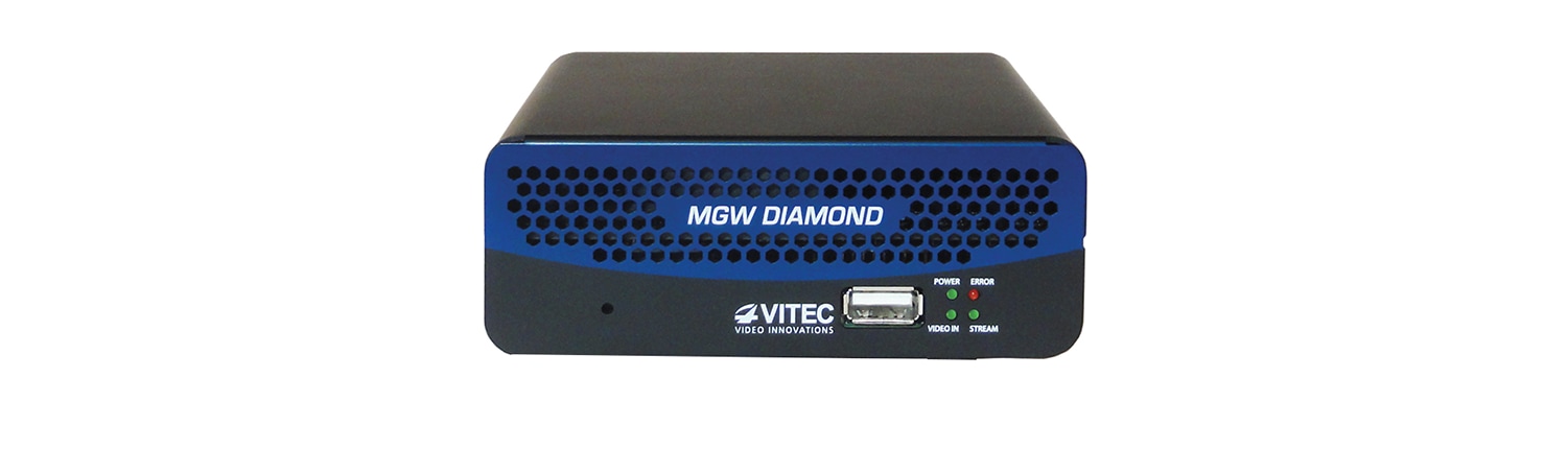 VITEC MGW Diamond 4K and Multi-Channel SD/HD HEVC Encoder