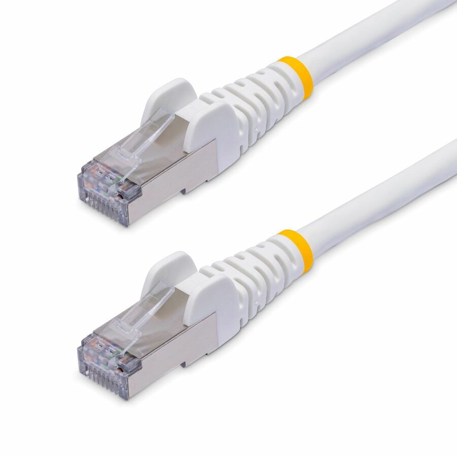 StarTech 1ft White CAT8 Ethernet Cable, Snagless RJ45, 25G/40G, 100W PoE, S/FTP, 26AWG Pure Bare Copper Wire, LSZH