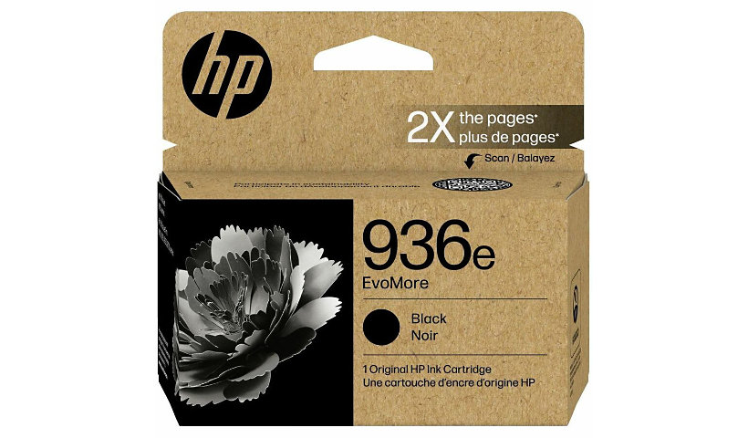 HP EvoMore 936e Original High Yield Inkjet Ink Cartridge - Black - 1 Pack