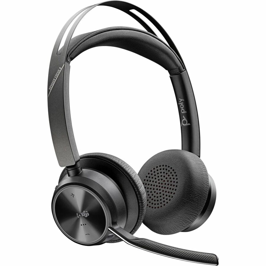 Poly Voyager Focus 2 Microsoft Teams Certified USB Headset +USB-C/A Adapter