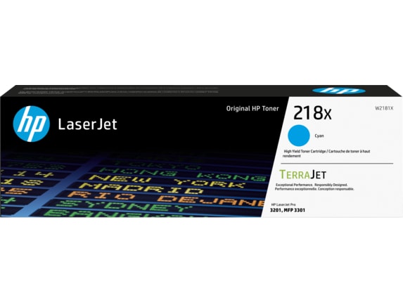 HP 218X Original High Yield Laser Toner Cartridge - Cyan - 1 Each