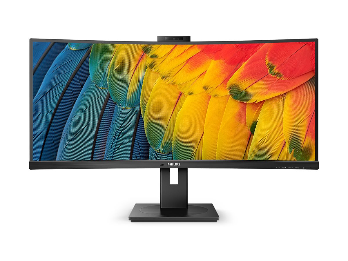 PHILIPS 34B1U5600CH 34 inch Monitor, Cuved , LED, UltraWide QHD, USB-C (100W), Webcam, 4 Year Manufacturer Warranty- 34"