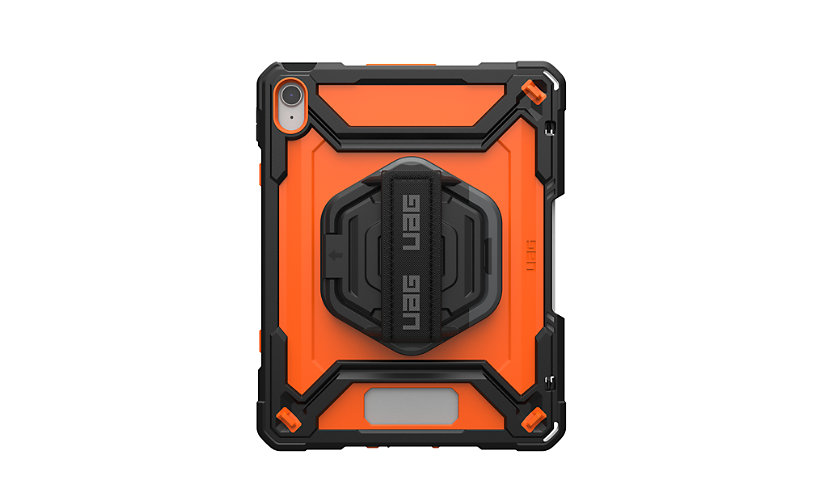 UAG Case for iPad 10.9 (10th Gen) wKS, HS, Screen Protector - Orange/Black