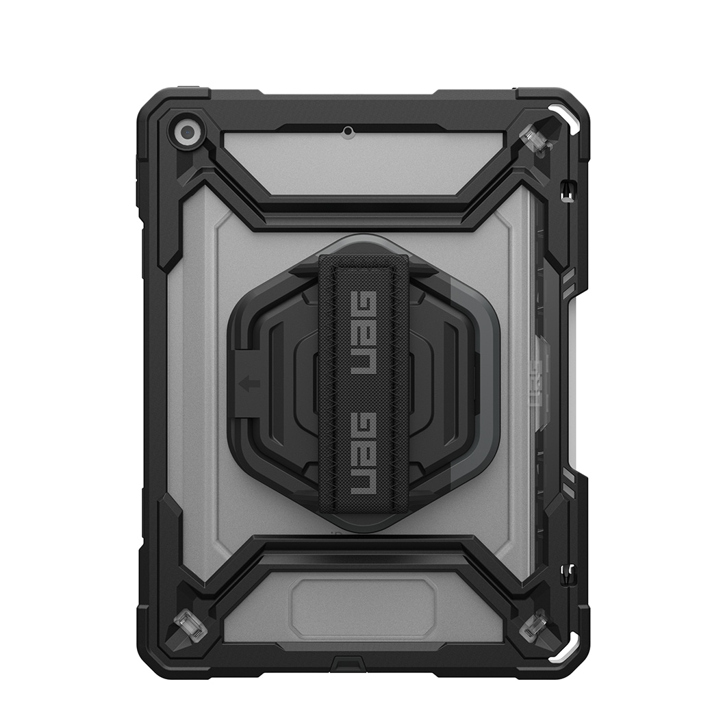 UAG Case for iPad 10.2 (7/8/9th, Gen) wKS, HS, Screen Protector - Clear/Black