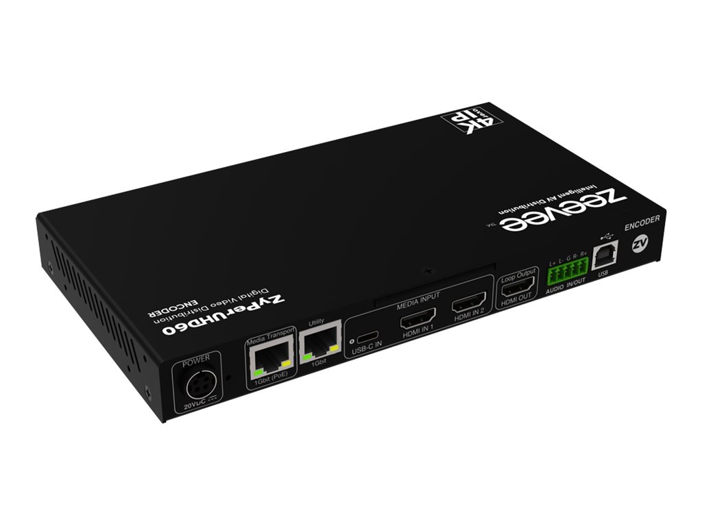 ZeeVee ZyPerUHD60 Encoder audio/video over IP encoder