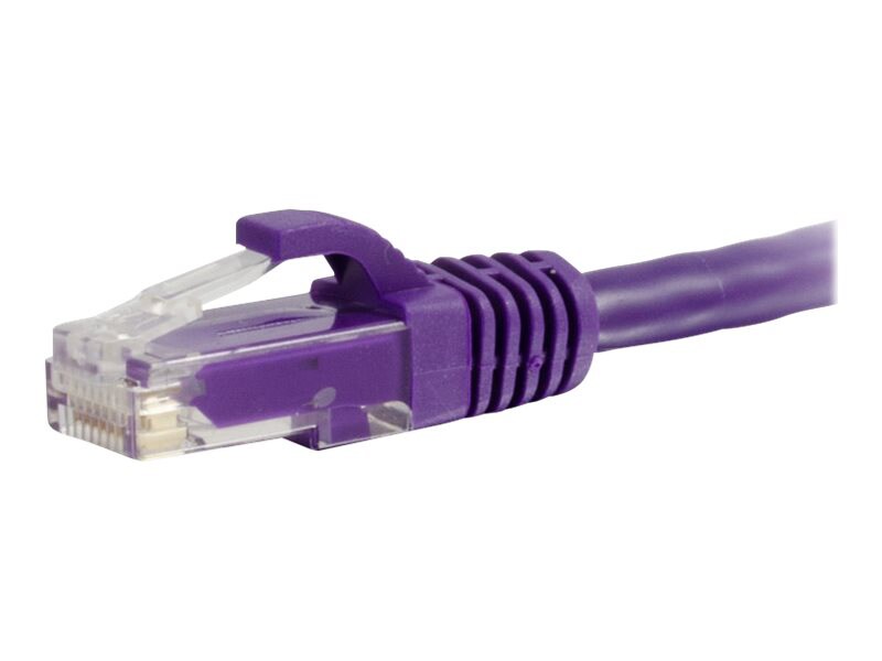 C2G 14ft Cat6a Snagless Unshielded UTP Network Patch Ethernet Cable-Purple - patch cable - 4.27 m - purple