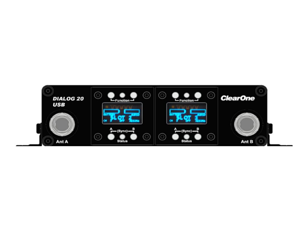 ClearOne DIALOG 20 USB - wireless audio receiver for wireless microphone system - 2-channel