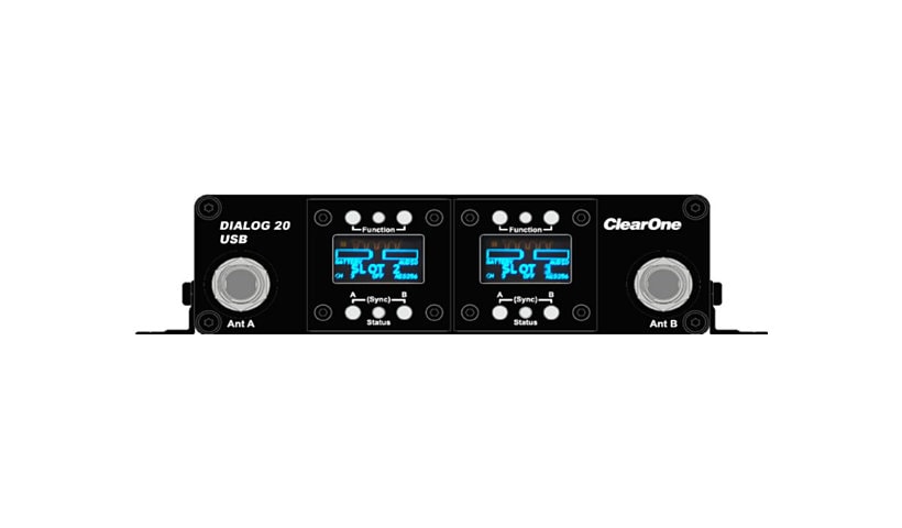 ClearOne DIALOG 20 USB - wireless audio receiver for wireless microphone system - 2-channel