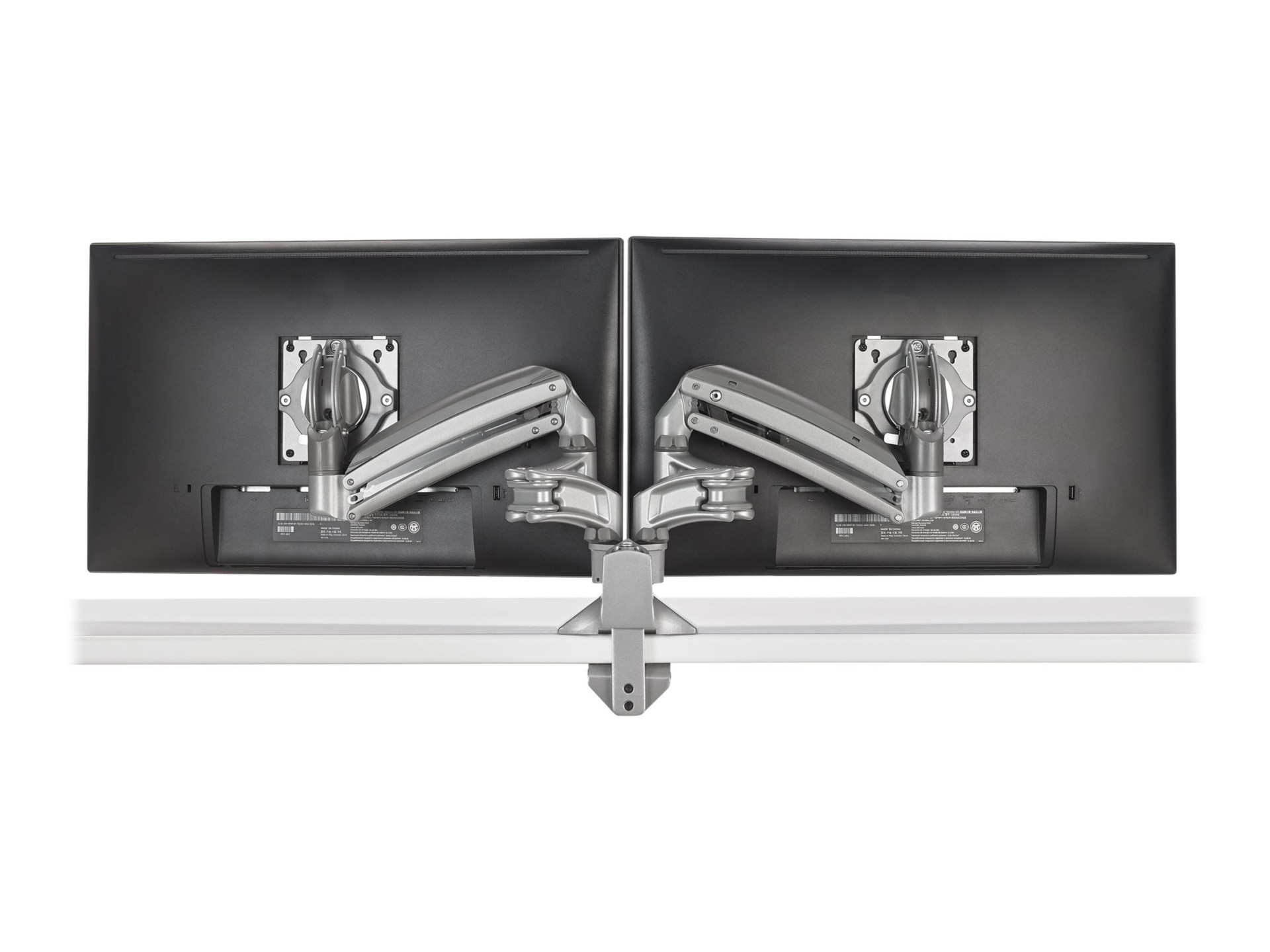 Chief Kontour KX Low-Profile Dual Monitor Arm Desk Mount - Adjustable Arm - For 10-30 Inch Monitors - Black