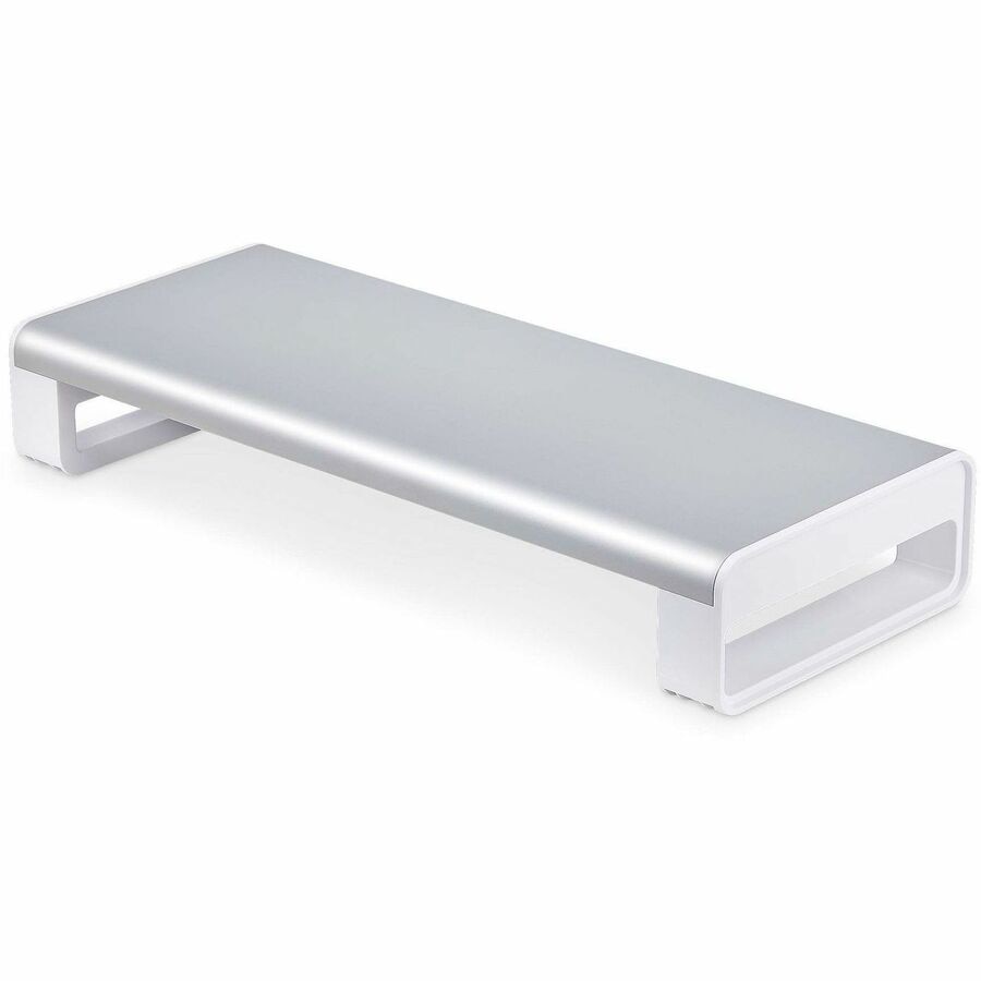 StarTech.com Ergonomic Monitor Riser Stand, Up to 33lb/15kg, Fixed height 3.5in/9cm, Computer Monitor/Laptop Riser, TAA