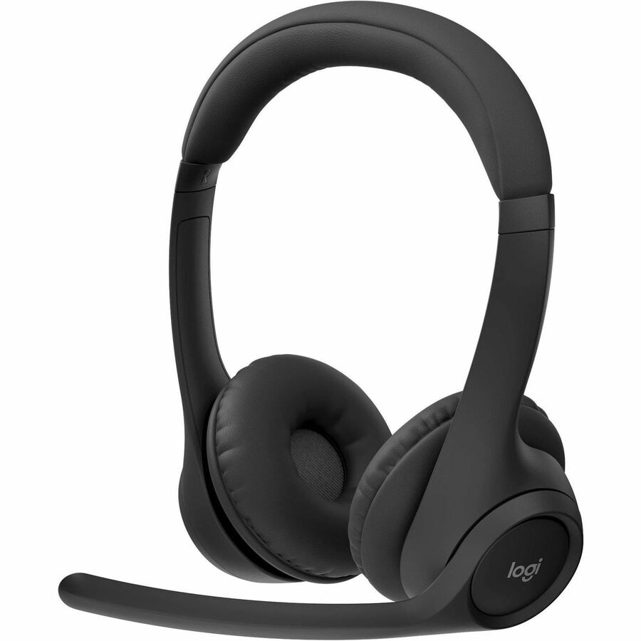 Logitech Zone 300 Wireless Bluetooth Headset With Noise-Canceling Microphone, Compatible with Windows, Mac, Chrome,