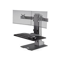 HAT Design Works Winston-E stand - Sit-Stand - for 2 flat panels / keyboard