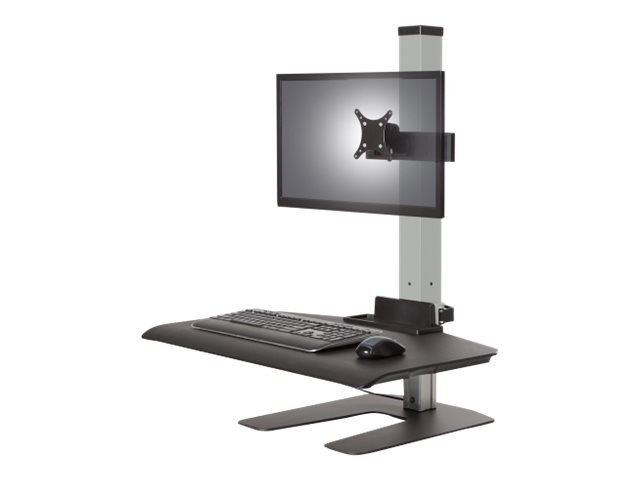 HAT Design Works Winston Workstation Single with Compact Work Surface mount
