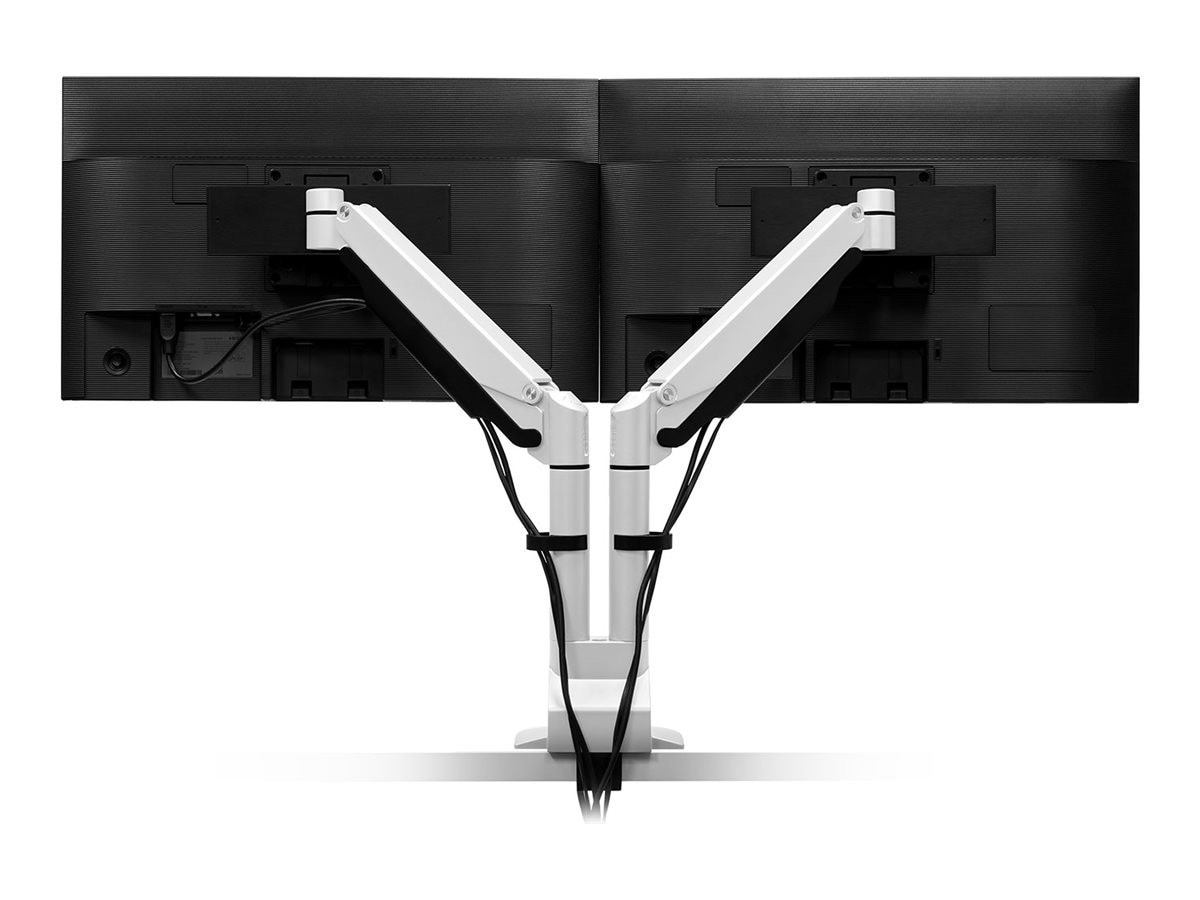 HAT Design Works E2 stand - adjustable dual arms - for 2 LCD displays - white