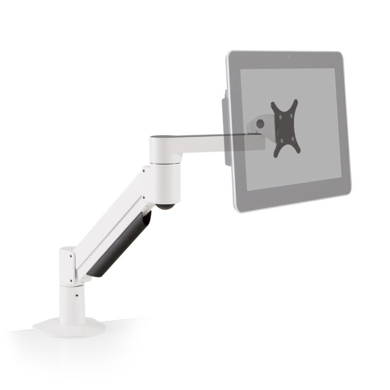 Innovative HAT Deluxe Monitor Arm with Flexmount - White