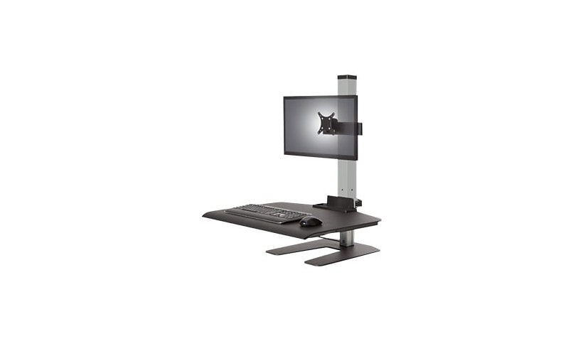 HAT Design Works Winston Workstation Single Freestanding Sit-Stand mounting kit - for LCD display / keyboard / mouse -