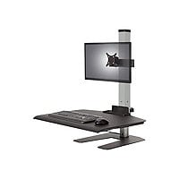 HAT Design Works Winston Workstation Single Freestanding Sit-Stand mounting kit - for LCD display / keyboard / mouse -