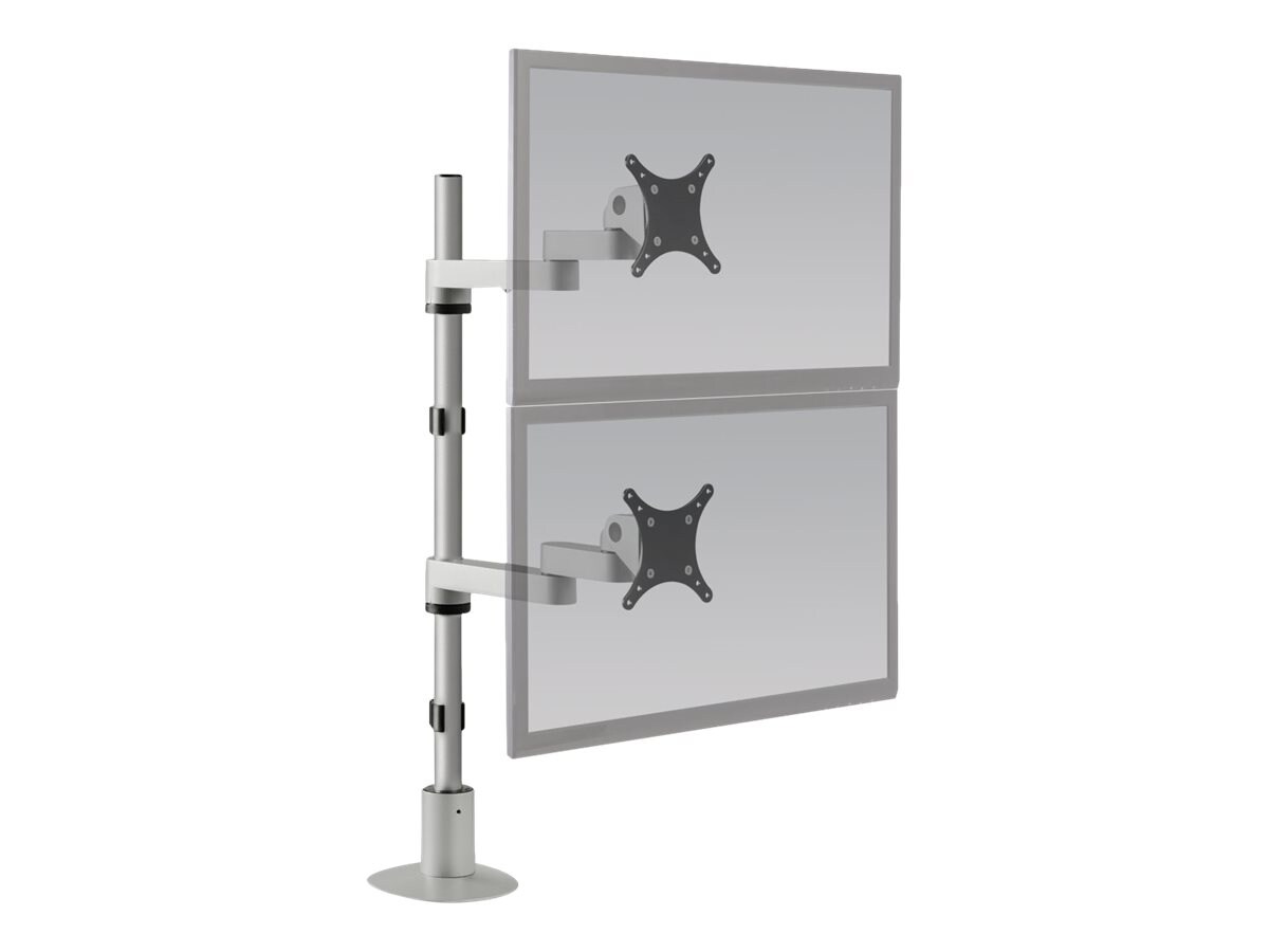 HAT Design Works 9112-D-FM mounting kit - for 2 LCD displays - silver