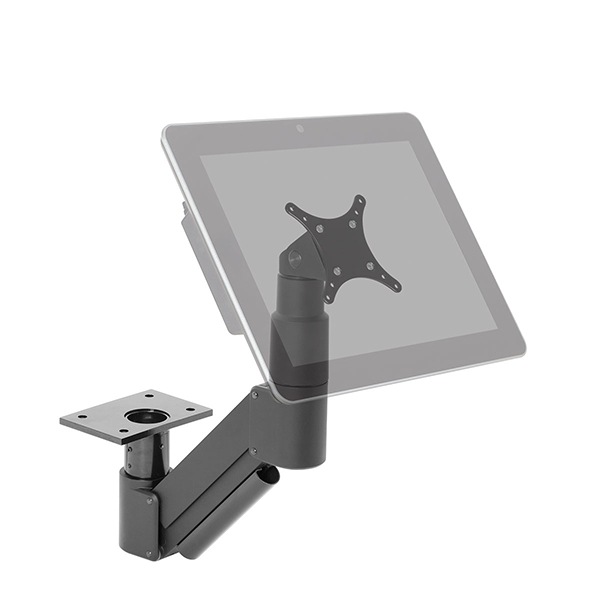 Innovative HAT Short-Reach Under-Table Monitor Mount - Black