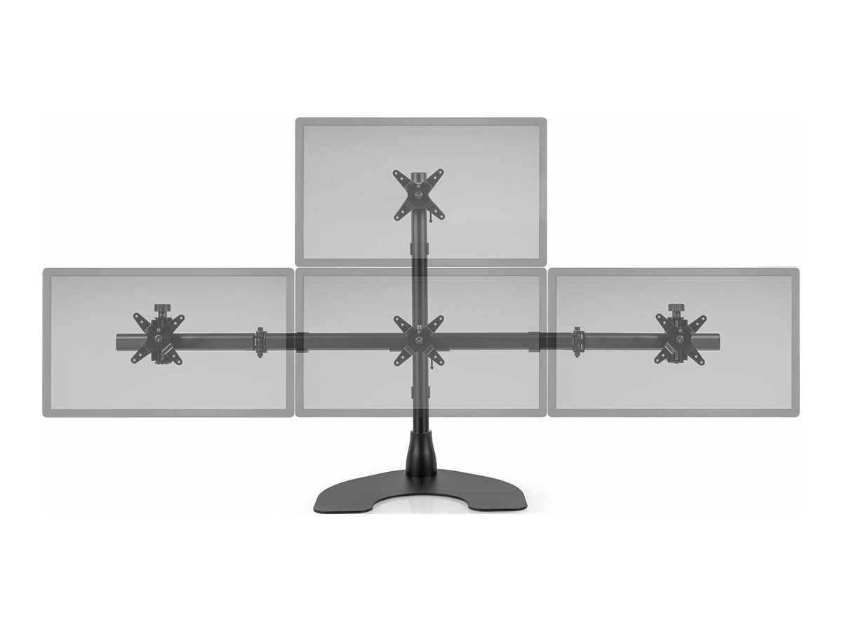 HAT Design Works 100 Series One Over Three stand - for 4 monitors - black