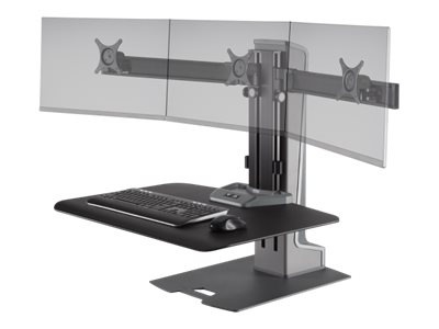 HAT Design Works Winston-E Sit-Stand Workstation stand - for 3 LCD displays