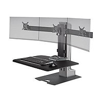 HAT Design Works Winston-E Sit-Stand Workstation stand - for 3 LCD displays