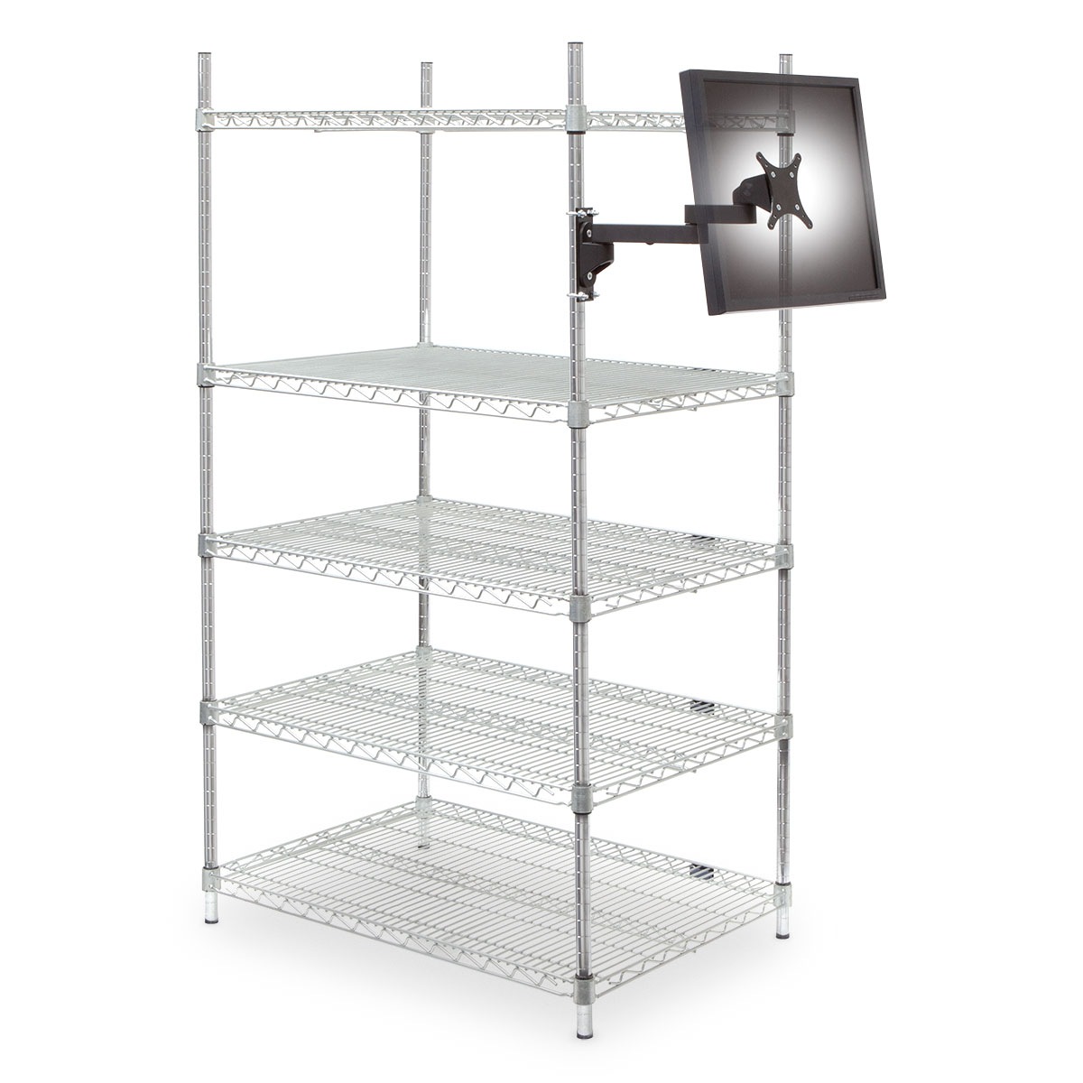 HAT Design Works - 9110-8460-8.5-4 - Wire Shelving Monitor Mounting Bracket