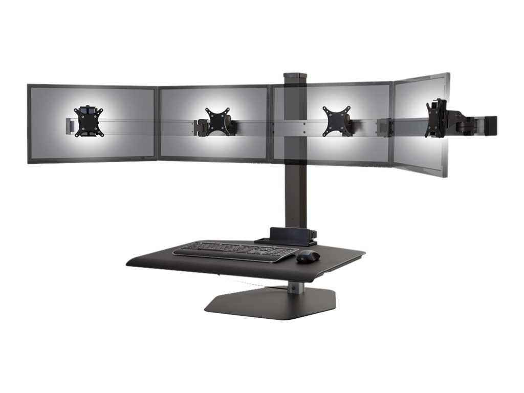 HAT Design Works Winston Workstation Quad Freestanding Sit-Stand stand - fo