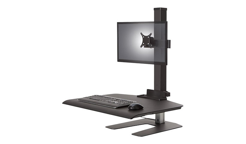 HAT Design Works Winston Workstation Single Freestanding Sit-Stand stand - for LCD display / keyboard / mouse - vista