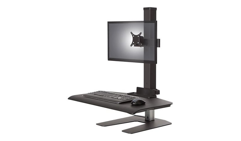 HAT Design Works Winston Workstation Single with Compact Work Surface mounting kit - for LCD display / keyboard / mouse