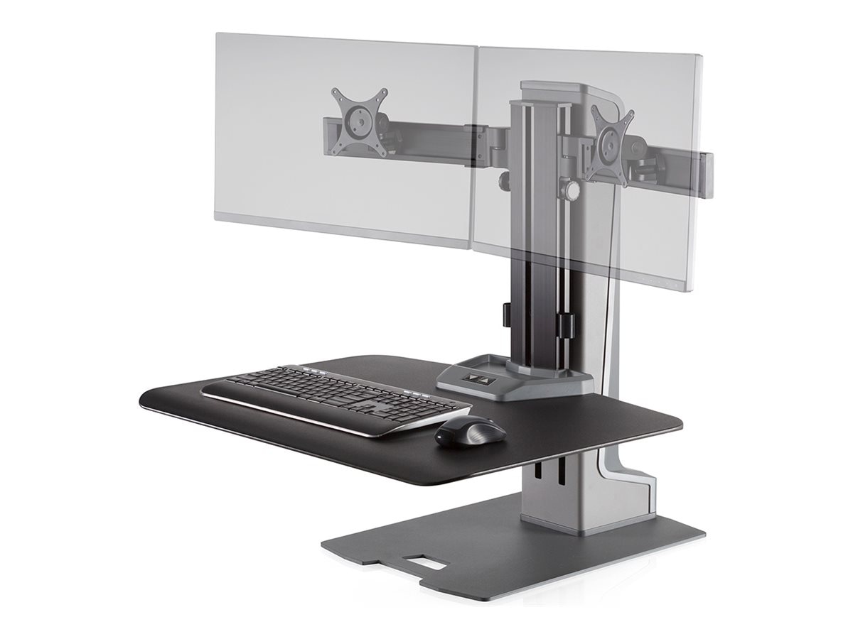 HAT Design Works Winston-E stand - Sit-Stand - for 2 LCD displays / keyboar