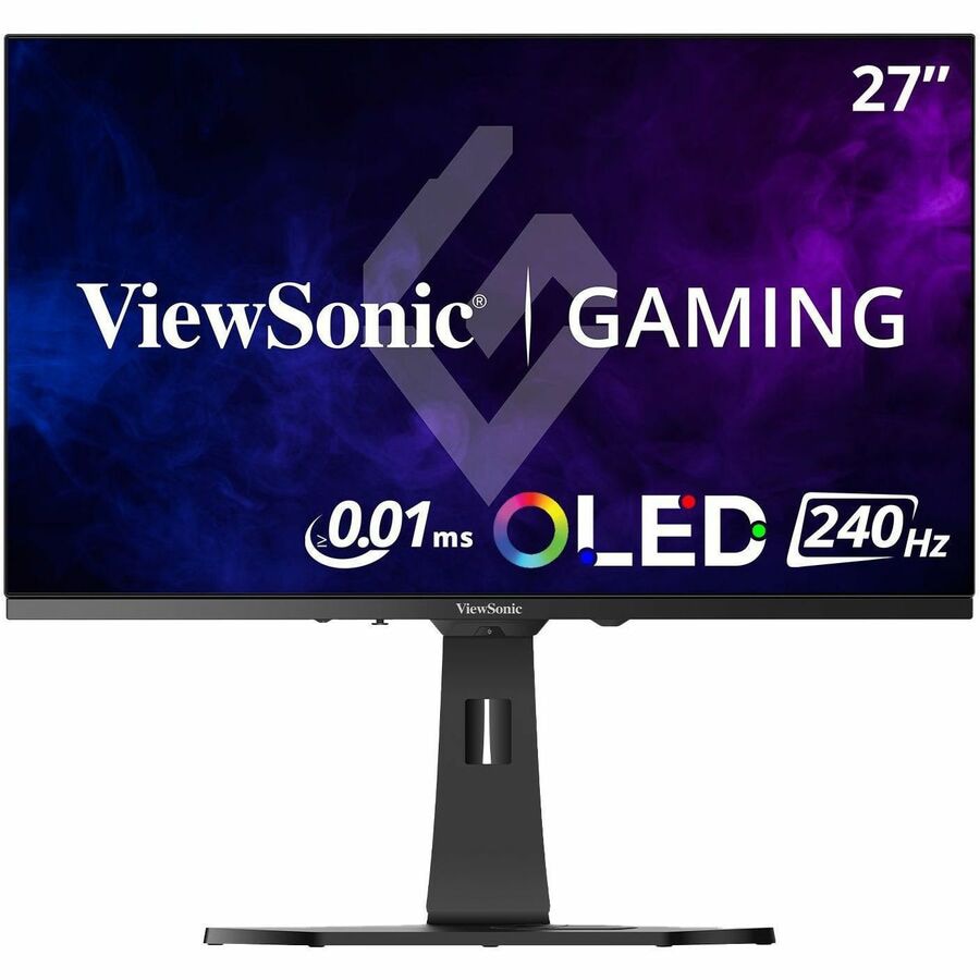 ViewSonic Gaming XG272-2K-OLED 27 Inch 1440p 240Hz OLED Ergonomic White Gaming Monitor with up to 0.01ms, FreeSync