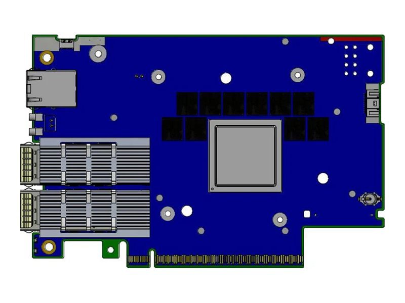 NVIDIA BlueField-3 E-Series B3210L - network adapter - PCIe 5.0 x16 - 100 G