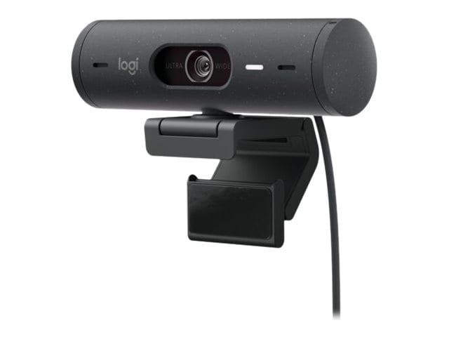 Logitech Brio 505 TAA Compliant Full HD webcam with auto light correction, auto-framing, Show Mode, dual noise reduction