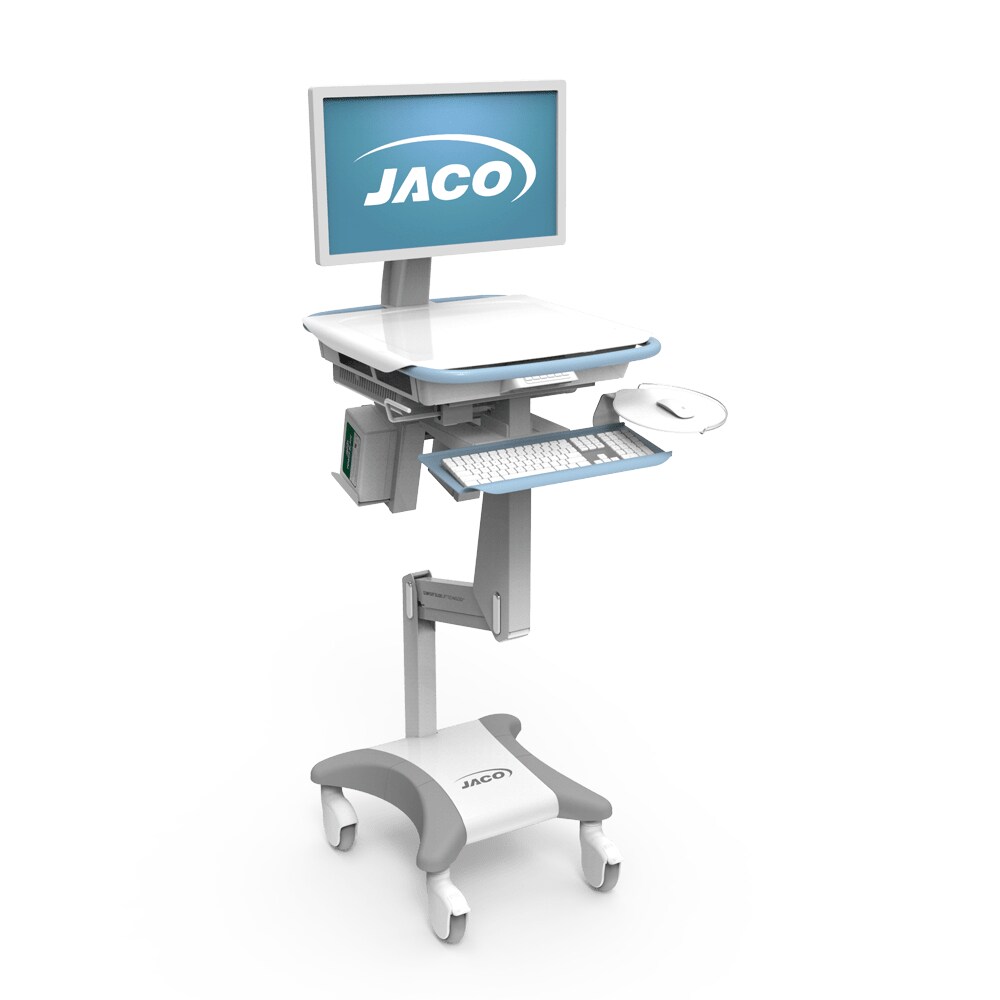 Jaco EVO-20 LCD PC Cart with POWERBLADE Hot Swap Power System