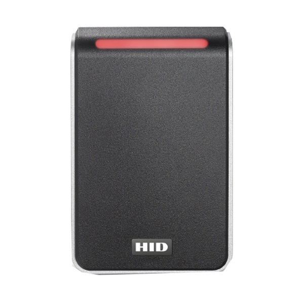 HID Signo 40 Contactless Smartcard Reader - Black Bezel with Silver Trim Ba