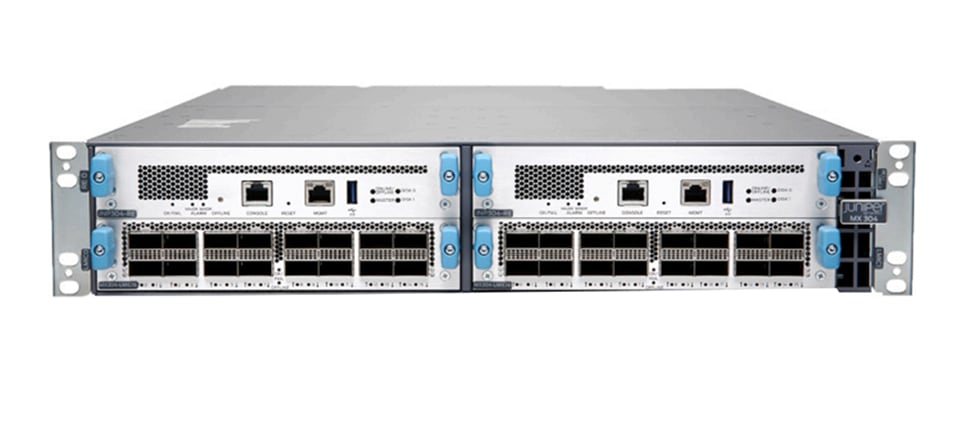 Juniper MX304 Premium Chassis Bundle with Dual DC Power Supply and Junos Operating System