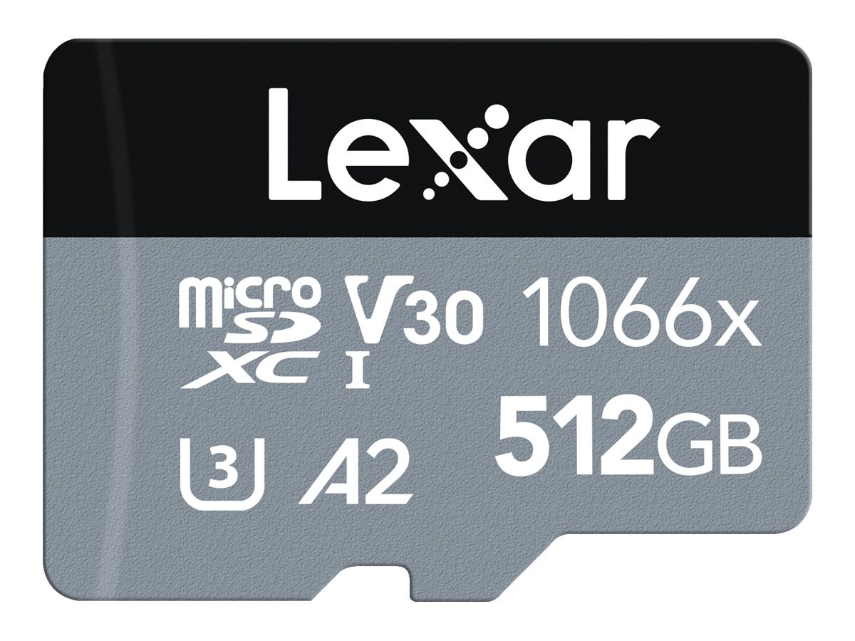 Lexar Professional SILVER series - flash memory card - 512 GB - microSDXC UHS-I
