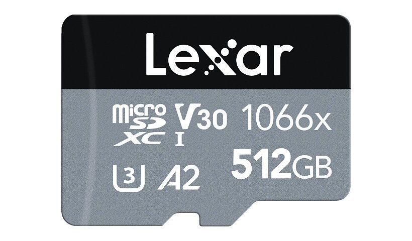 Lexar Professional SILVER series - carte mémoire flash - 512 Go - microSDXC UHS-I