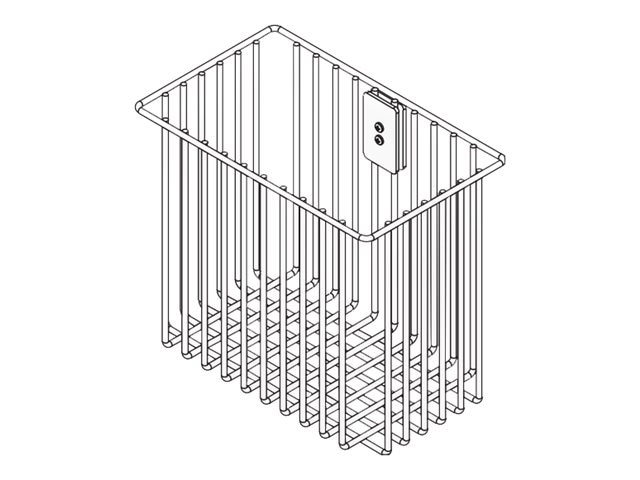 Amico Storage Basket - mounting component - white