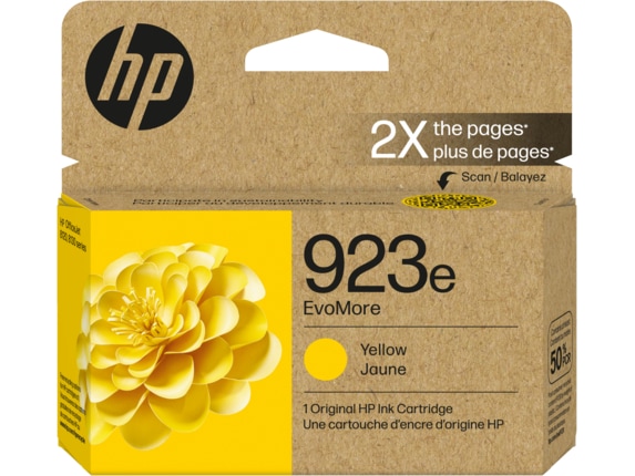 HP 923e EvoMore Original Ink Cartridge - Yellow - 1 Each