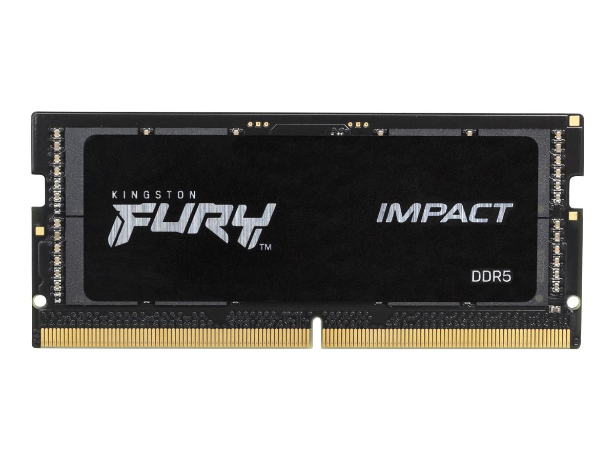 Kingston FURY Impact - DDR5 - module - 16 GB - SO-DIMM 262-pin - 4800 MHz / PC5-38400 - unbuffered